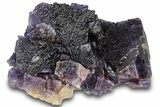 Dark Purple Fluorite Crystal Cluster - Cave-in-Rock, Illinois #322795-1